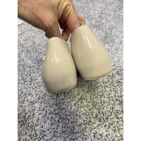 New Girl Mel Melissa Ultragirl +‎ Sweet III PVC Peep Toe Bow Tie Flat Women’s 7 - Picture 8 of 9